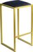 FERRO Chaise de bar 64 cm Or - Noir