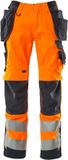 Mascot Safe Supreme Pantalon de travail avec poches holster hi-vis orange/bleu marine C58