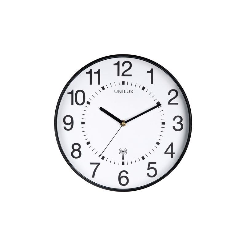 Unilux Wandklok maxi radio controlled ø37.5cm zwart