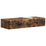 vidaXL Wandmontage Zijtafel Gerookt eiken 87,5 x 34,5 x 17 cm
