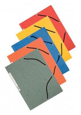 Q-CONNECT Elastoma map A4 - Assorted - Pack of 10