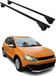 VW Polo 2009-2017 porte-bagages, barres transversales, métal noir