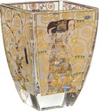 Goebel® - Gustav Klimt | Windlicht / Theelicht "De verwachting" | Glas, 11cm