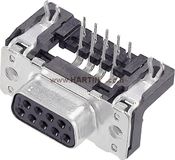 Harting 09 66 552 6613 D-sub female connector 90 ° 50 poles Solder 1 piece