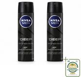NIVEA MEN Deep Anti-transpirant Spray - Black Carbon - 150 ml - 2 pièces