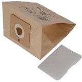 Moulinex MT000501 stofzuigerzak voor Accessimo/Compacteo, 6 zakken, 1 microfilter