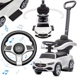 Sun Baby Mercedes C-Class Kindervoertuig 4in1 Loopauto Wit