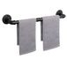 Jeasor Industriële Pijp Handdoekstang, DIY Badkamer Plank Rack Opknoping Handdoek, Steampunk Wandmontage Bad Rustieke Handdoekenrek Houder Rail met 3 Haken (24")