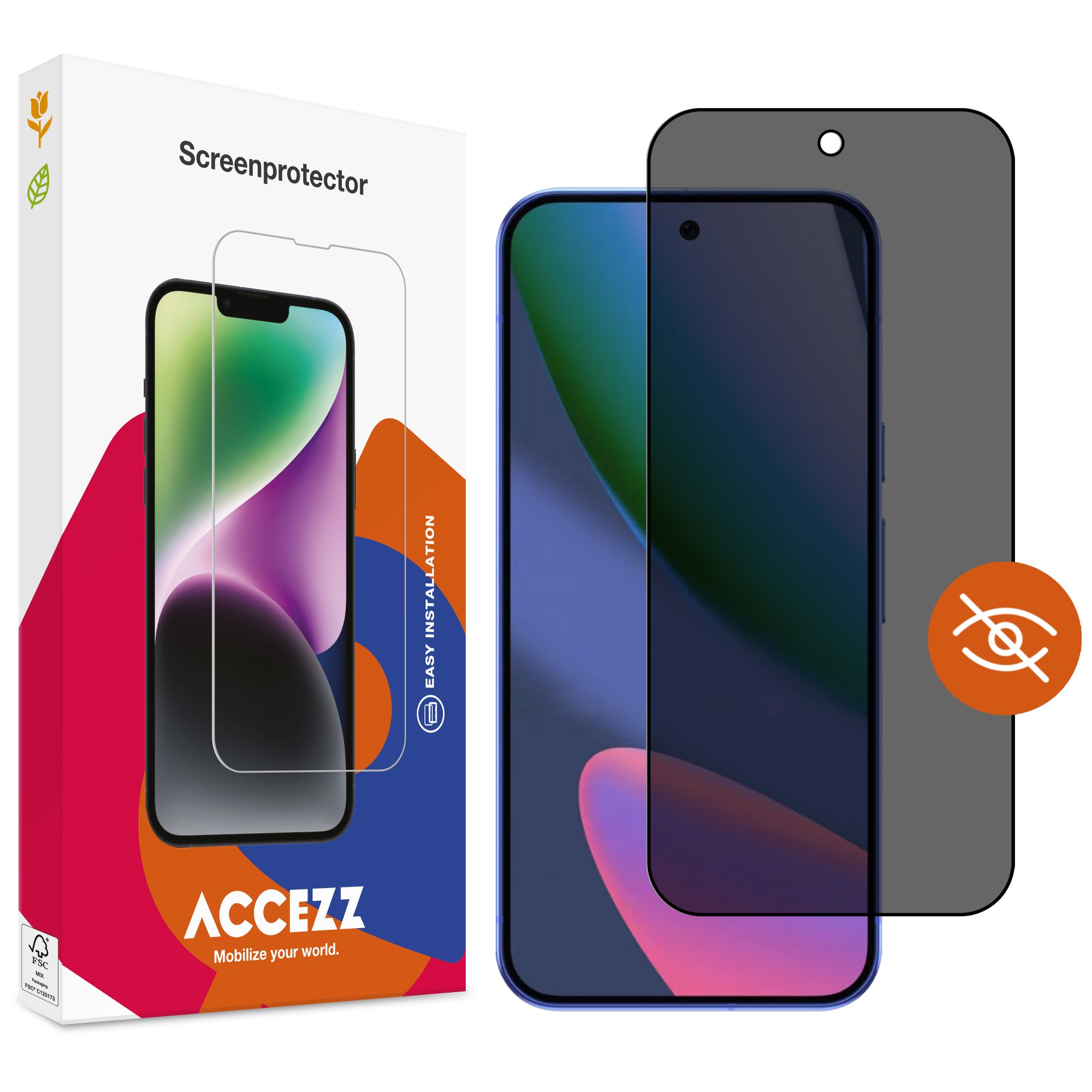Accezz Gehard Glas Privacy Screenprotector Google Pixel 11
