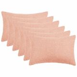 vidaXL - Kussensloop - 6 stuks - Roze - 50 x 70 cm