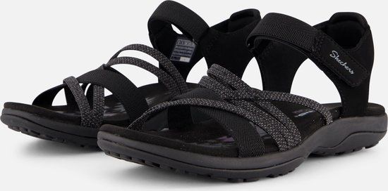 Skechers Reggae Slim - Meadow Grazer - Women's Sandals - Black - Size 38
