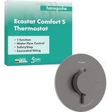 hansgrohe Ecostat Comfort S - Inbouwdouchekraan, met thermostaat, geborsteld zwart chroom 33714340