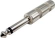 TRU COMPONENTS 1409063 Jackplug 6.35 mm Stekker, droit Nombre de pôles : 2 Mono Argent 1 pièce(s)