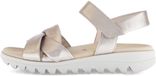 Gabor Dames Platte Sandalen Roze Leer Blokhak 0-2 cm Maat 40