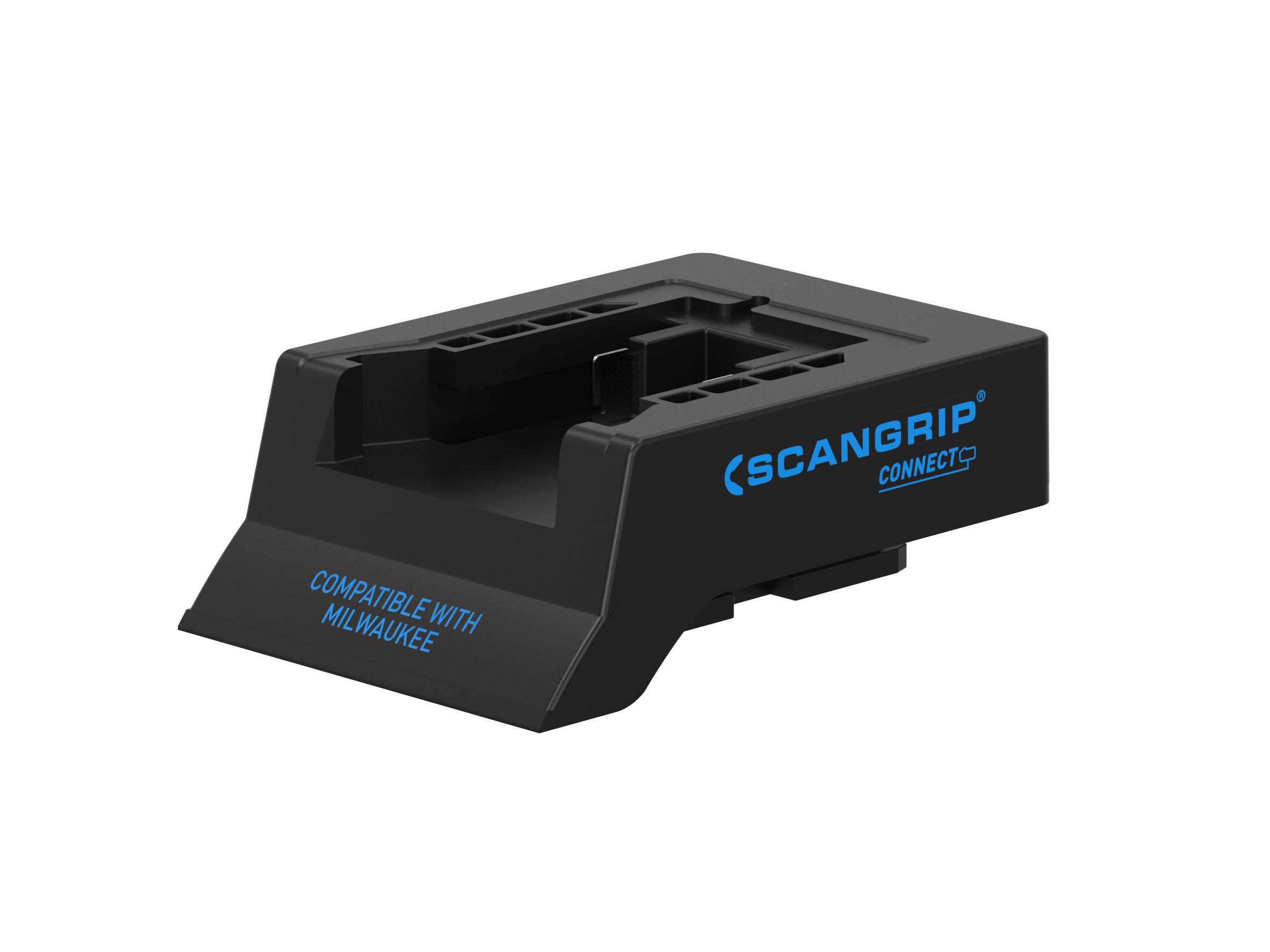 SCANGRIP Milwaukee Connector Aansluitmodule - Zwart - MILWAUKEE 18 V/20 V - 110 g
