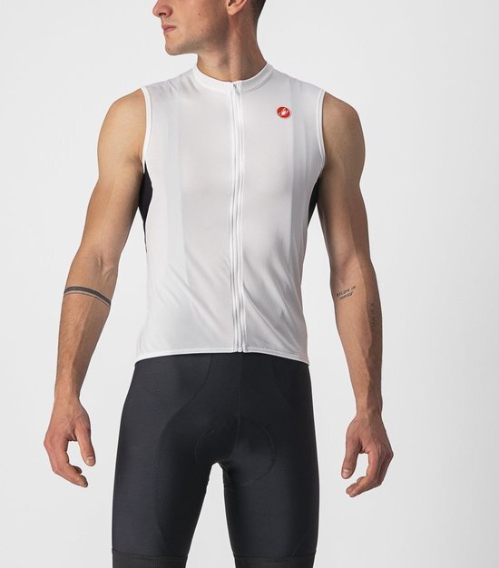 Castelli Entrata VI Sleeveless Jersey Men, wit/zwart