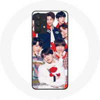 Maniacase Hoesje voor Samsung Galaxy A13 4G / A13 4G Lite BTS Poster Memebers Kerstcadeau 2023