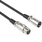 Allteq XLR kabel - Gebalanceerd - 0.5 meter - Zwart