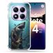 Cokitec Versterkte hoes voor Xiaomi Redmi Note 14 Pro 5G Muziek Rock Haai
