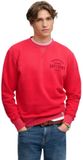 Superdry Block Text Crew Sweatshirt Rood 2XL Man