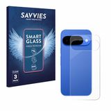 Savvies 3 Stuks Screenprotector - Geschikt voor Google Pixel 10 (Achterkant) - Glas Transparant