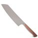 GÜDE Solingen - Santoku-mes Gesmeed, 18 cm, Walnoothout, CAMINADA, Handgemaakt Duitsland