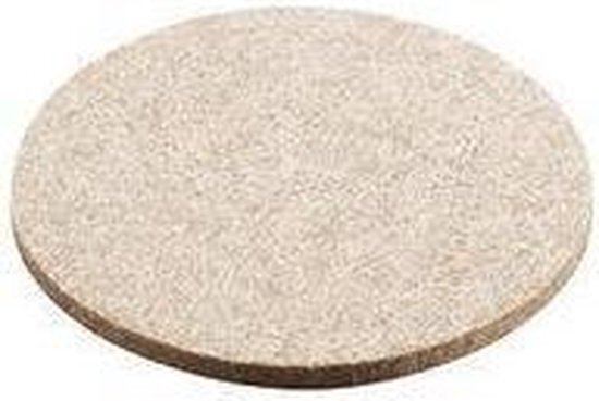 Daff Onderzetter - Vilt - Rond - 10 cm - Beige