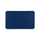 Amazon Basics Mat voor onder voerbak, siliconen, waterbestendig, 47 x 29 cm, blauw, effen