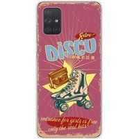 Samsung Galaxy A51 Retro disco bedrukt siliconen hoesje