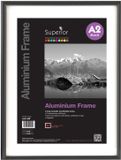Seco fotolijst - A2 - 42 x 59.4cm - zwart geborsteld aluminium
