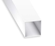 CQFD Vierkante buis, pvc, wit, 15 x 15 x 1 mm, 1 m