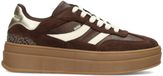 POSH by Poelman MILLIE Dames Sneakers - Donker bruin