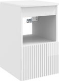 vidaXL Badkamerkast Hoogglans Wit 30 x 35 x 50 cm Bewerkt hout