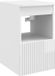 vidaXL Badkamerkast Hoogglans Wit 30 x 35 x 50 cm Bewerkt hout