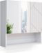 Vicco Irma Badkamerspiegelkast – 54 x 55 cm Wit Hoogglans