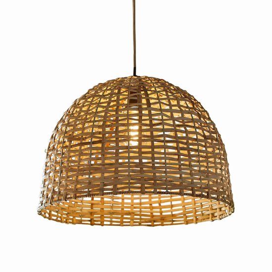LOBERON Hanglamp Tiquinal bruin