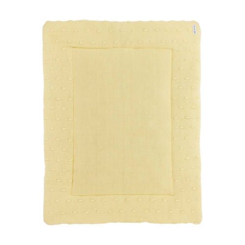 Meyco Knots Box Blanket - Soft Yellow - 77x97 cm