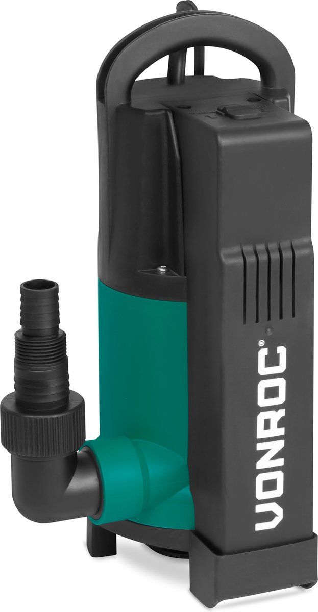 VONROC Dompelpomp - Vuilwaterpomp - Waterpomp – 750W – 14000 l/h - 10 m snoer - Voor vuil- en schoonwater - Met vlotter