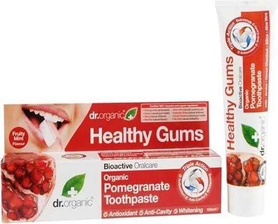 Dr.Organic Tandpasta Granaatappel 100 ml