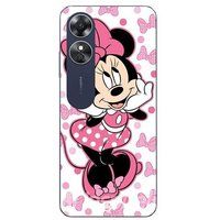 Maniacase Etui Oppo A17 Minnie Mouse roze Disney tekenfilm