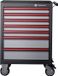 TOOLCRAFT Chariot à outils WSW-307 7 tiroirs Gris, Anthracite, Rouge