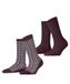 Esprit Retro Plaid 2 Pack gedessineerd katoen multipack sokken dames rood - maat 39-42