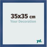 yd. Cadre photo 35x35 cm Bleu foncé MDF Bologna