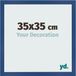 yd. Cadre photo 35x35 cm Bleu foncé MDF Bologna