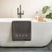 Serviette de bain brodée - Couleur Anthracite