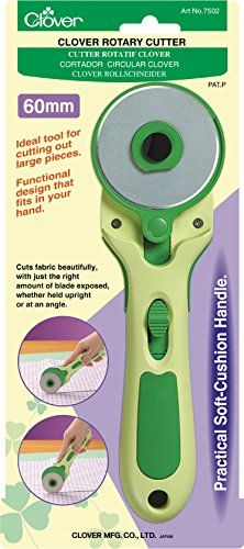 Clover CL7502 334089 Zachte Kussen Rotary Cutter: 60mm, Plastic, Groen