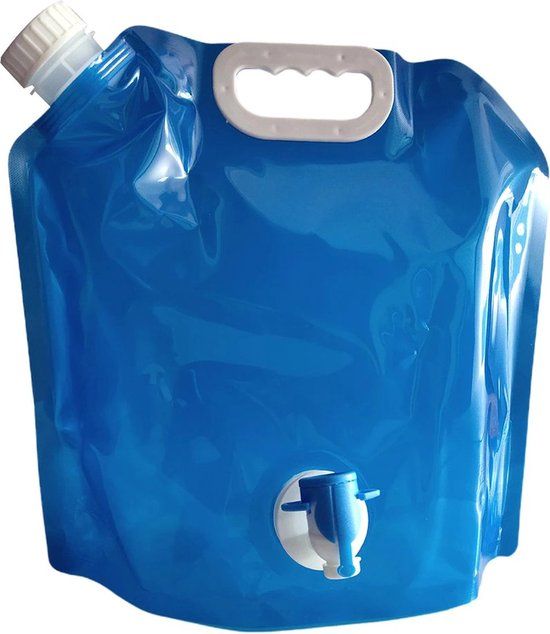 10L Waterzak - Opvouwbaar - Incl. Tapkraan - Blauw