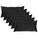 vidaXL - Kussensloop - 6 stuks - HEERLEN - Zwart - 40 x 70 cm - Flanel