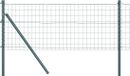 vidaXL Euro-hek met grondbevestiging 10 x 0,8 m pvc-coated staal groen