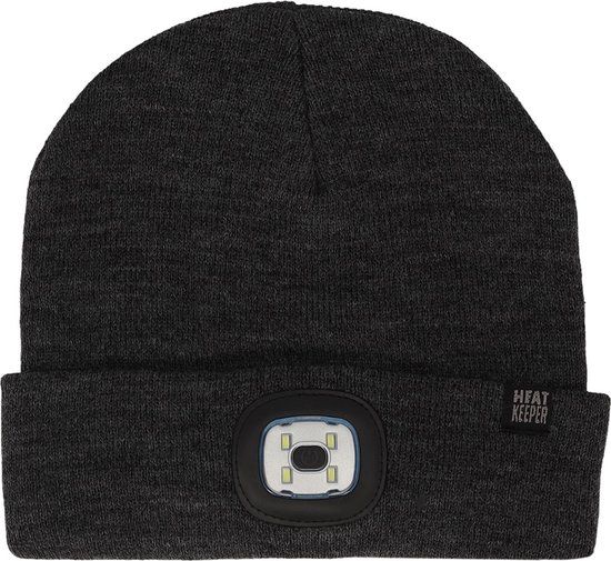 Heat Essentials LED Beanie - Unisex - Antraciet - One Size
